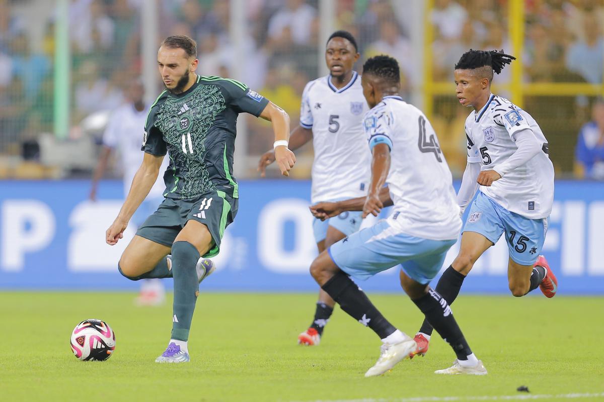 Amine Gouiri, sous le maillot de l'Algérie