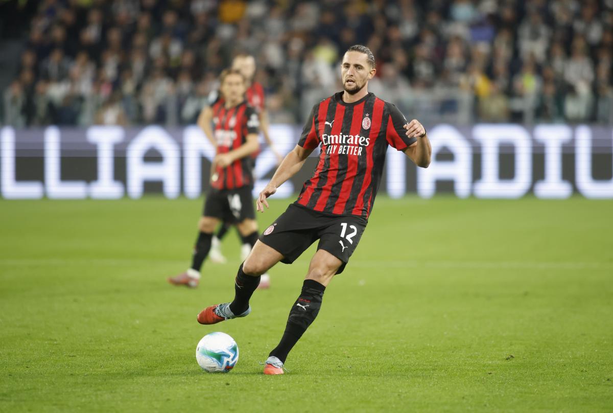 Adrien Rabiot avec l'AC Milan.