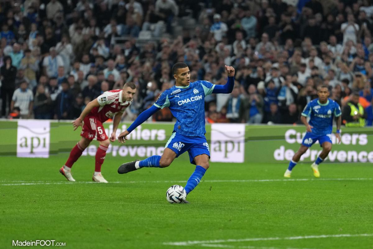 Mason Greenwood, l'attaquant de l'Olympique de Marseille.