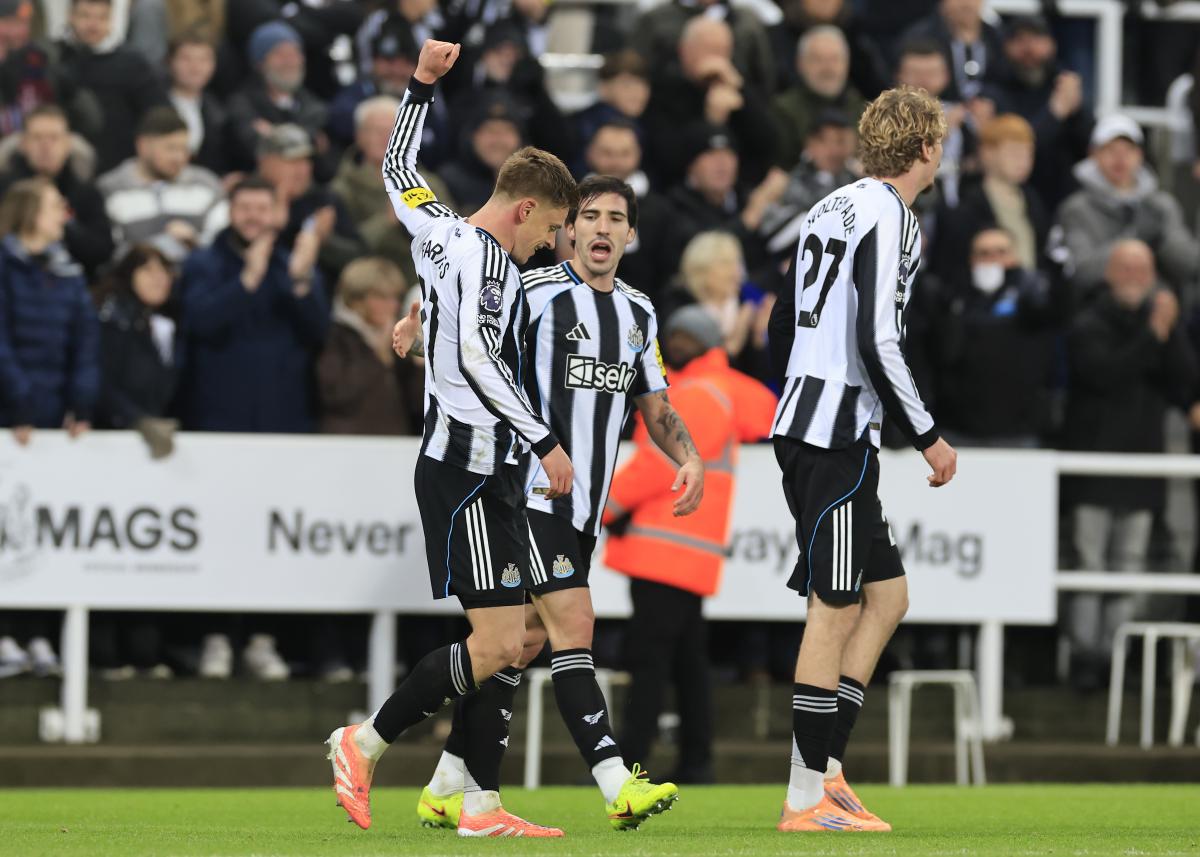 Harvey Barnes, le milieu de terrain du Newcastle United FC.