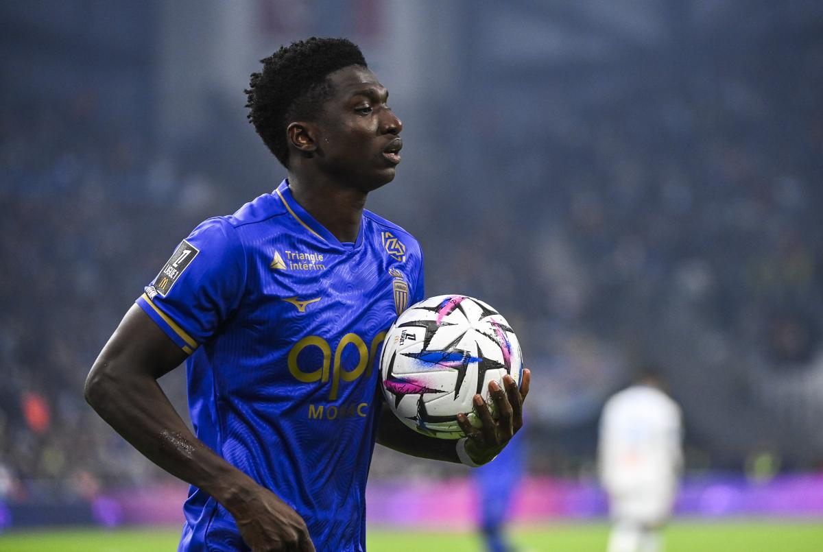 Lamine Camara, le milieu de terrain de l'AS Monaco.
