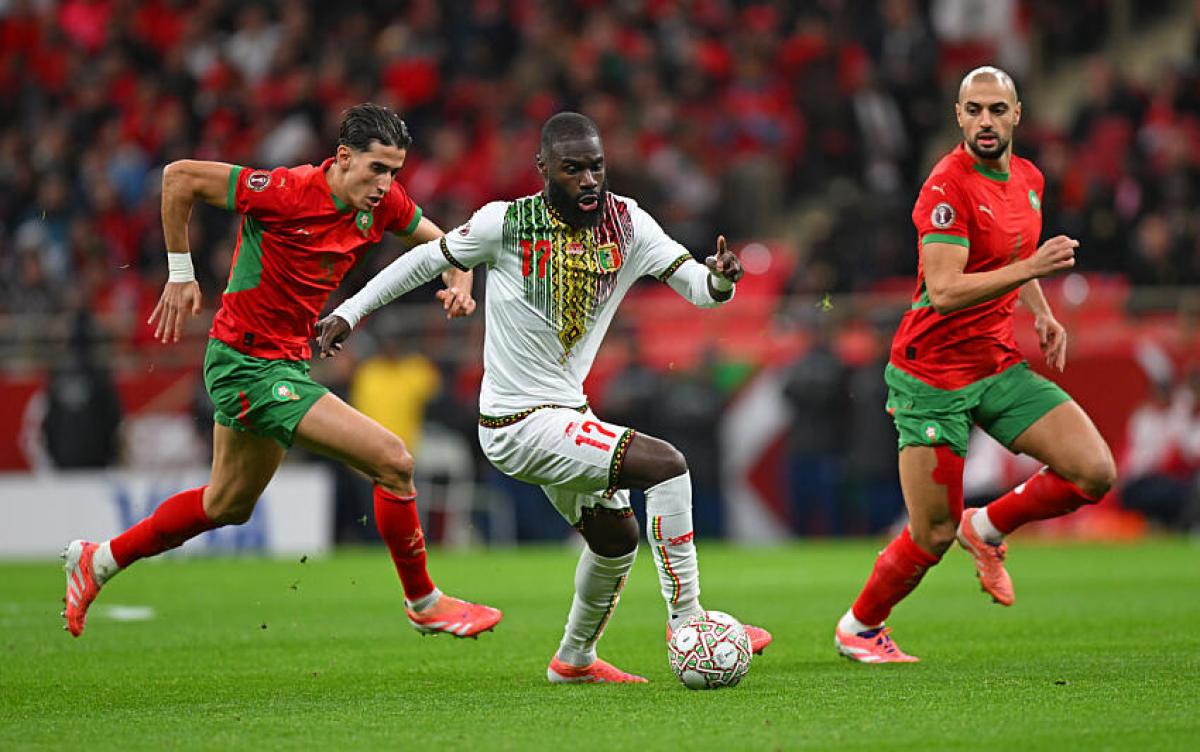 Nayef Aguerd, ici sous les couleurs du Maroc.