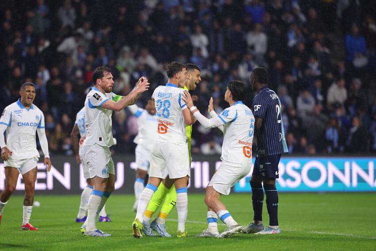 Les joueurs de l'OM. 
