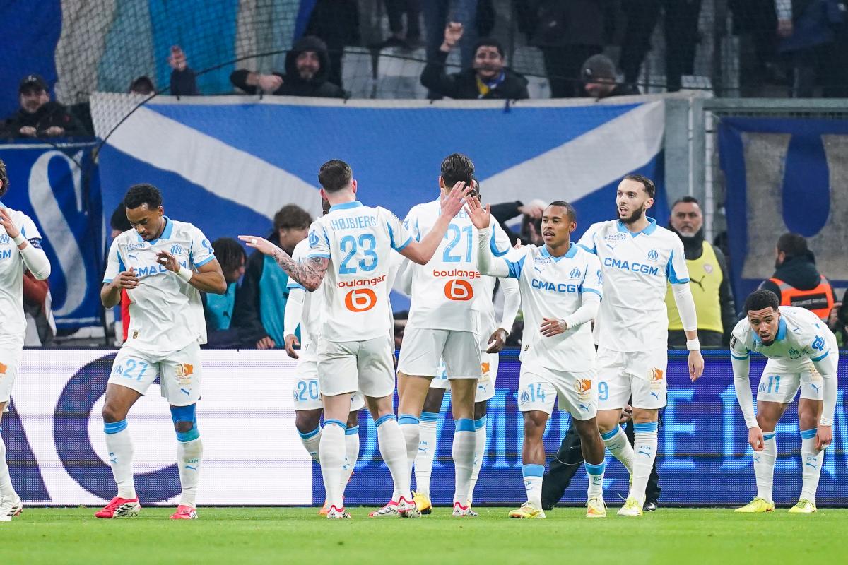 Les joueurs de l'OM. 