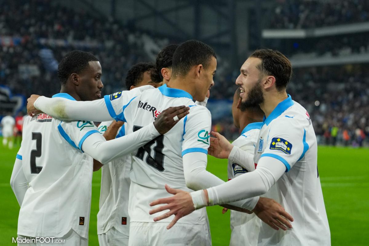 Les joueurs de l'Olympique de Marseille 