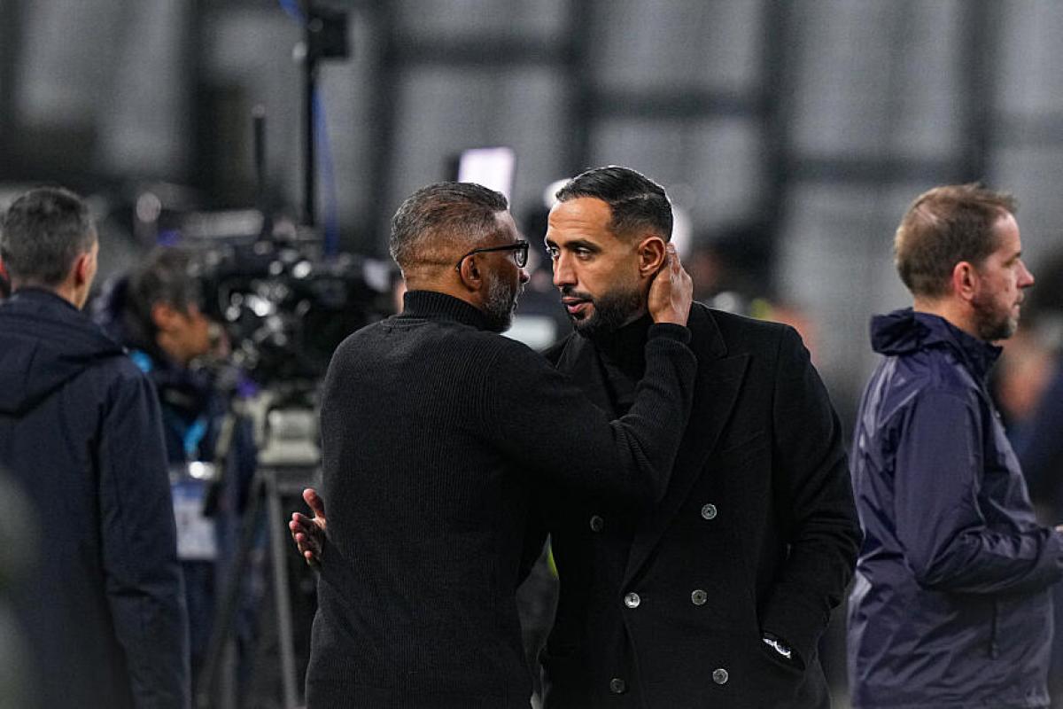 Habib Beye, coach de l'Olympique de Marseille