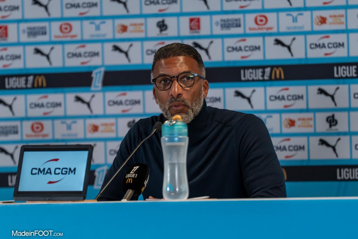 Habib Beye, entraîneur de l'OM