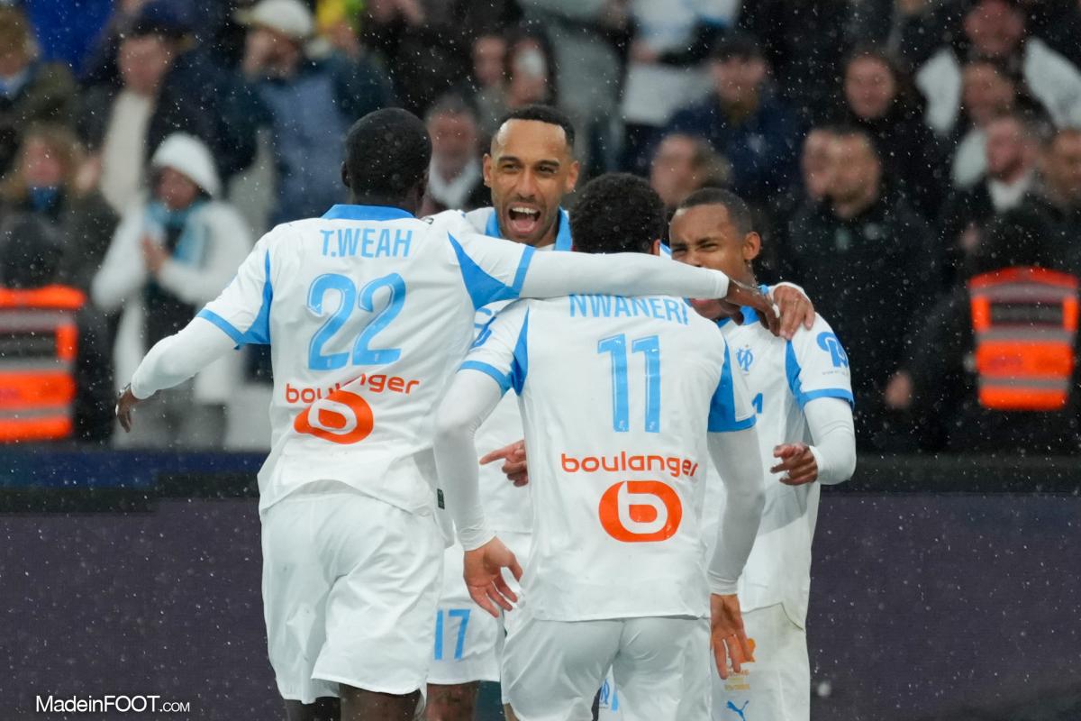 Les joueurs de l'OM. 