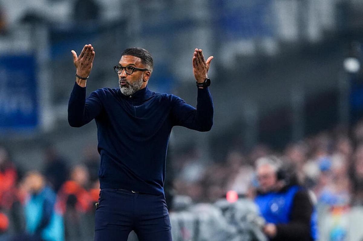 Habib Beye, l'entraîneur de l'Olympique de Marseille.