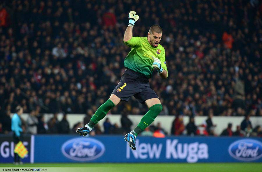 Victor Valdés, ici sous les couleurs du FC Barcelone.
