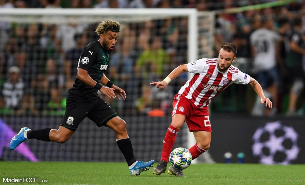 Mathieu Valbuena sous les couleurs de l'Olympiakos.