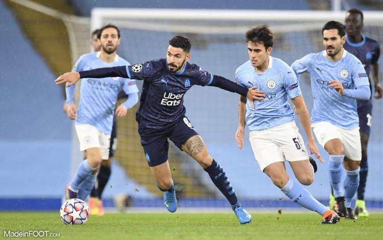 Morgan Sanson face à Manchester City