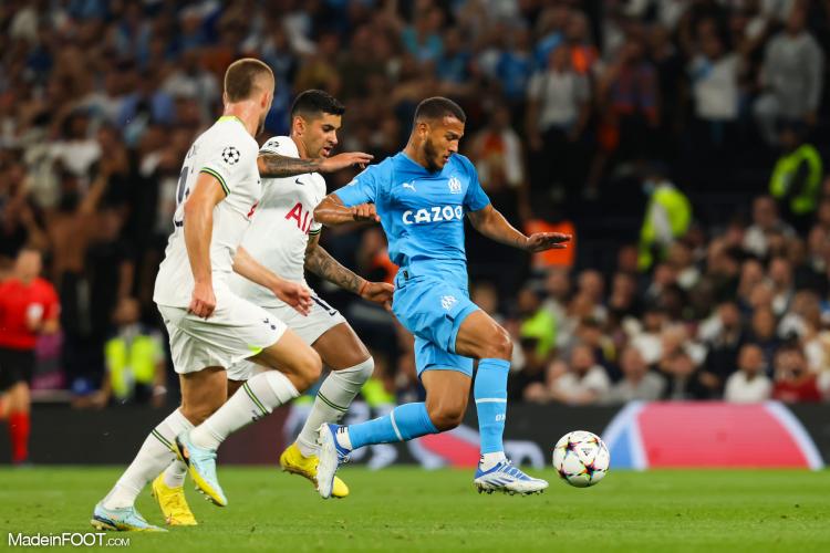 Luis Suarez, lors du match de l'OM face à Tottenham.