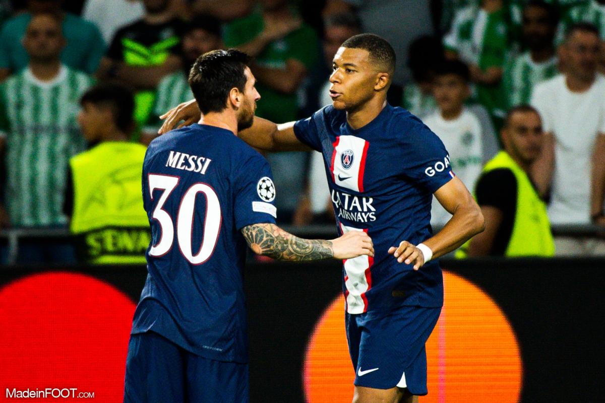 Lionel Messi et Kylian Mbappé, les deux stars du PSG