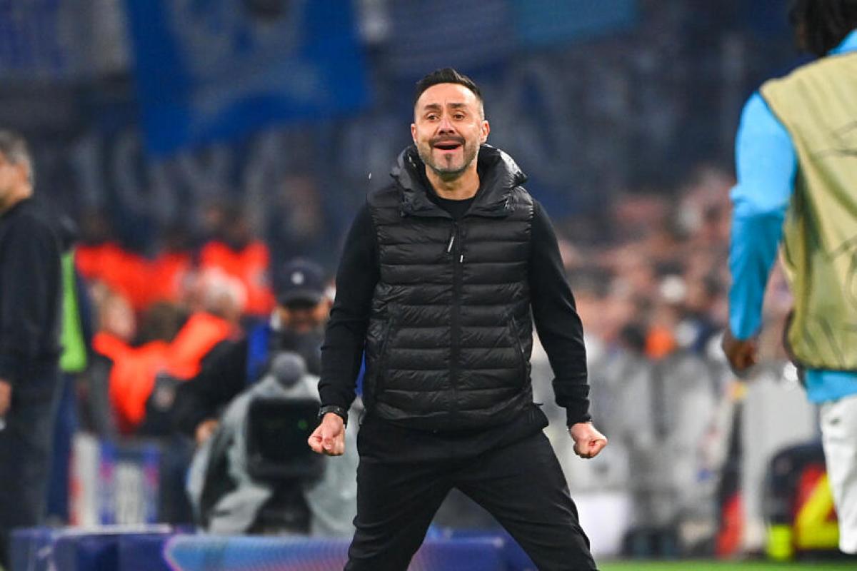 Roberto De Zerbi, l'entraîneur de l'Olympique de Marseille.