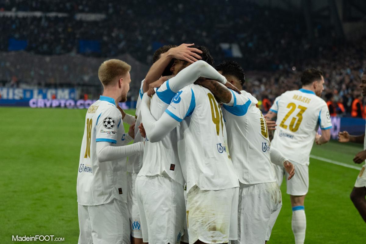 Les joueurs de l'Olympique de Marseille