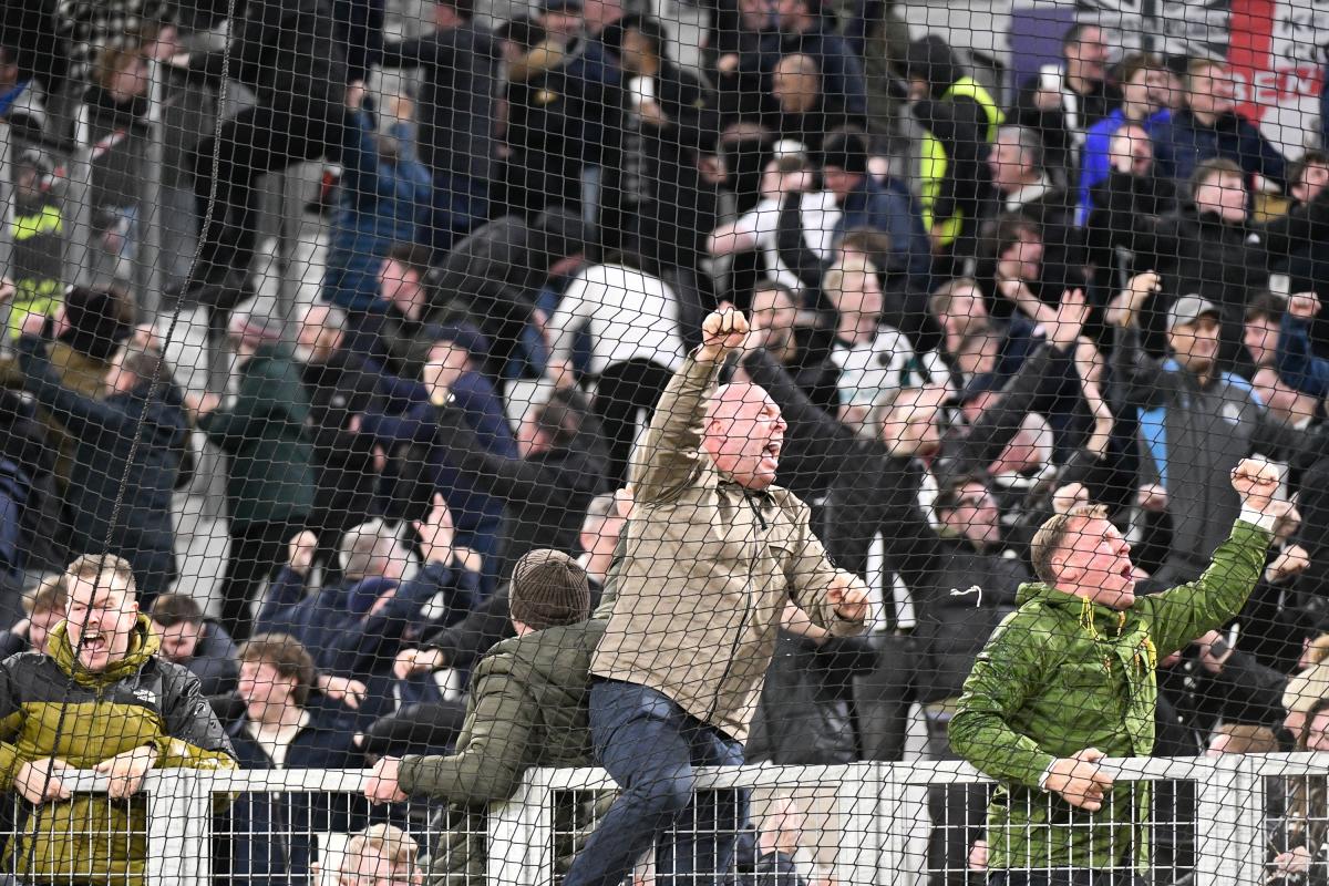 Les supporters de Newcastle au Stade Vélodrome.