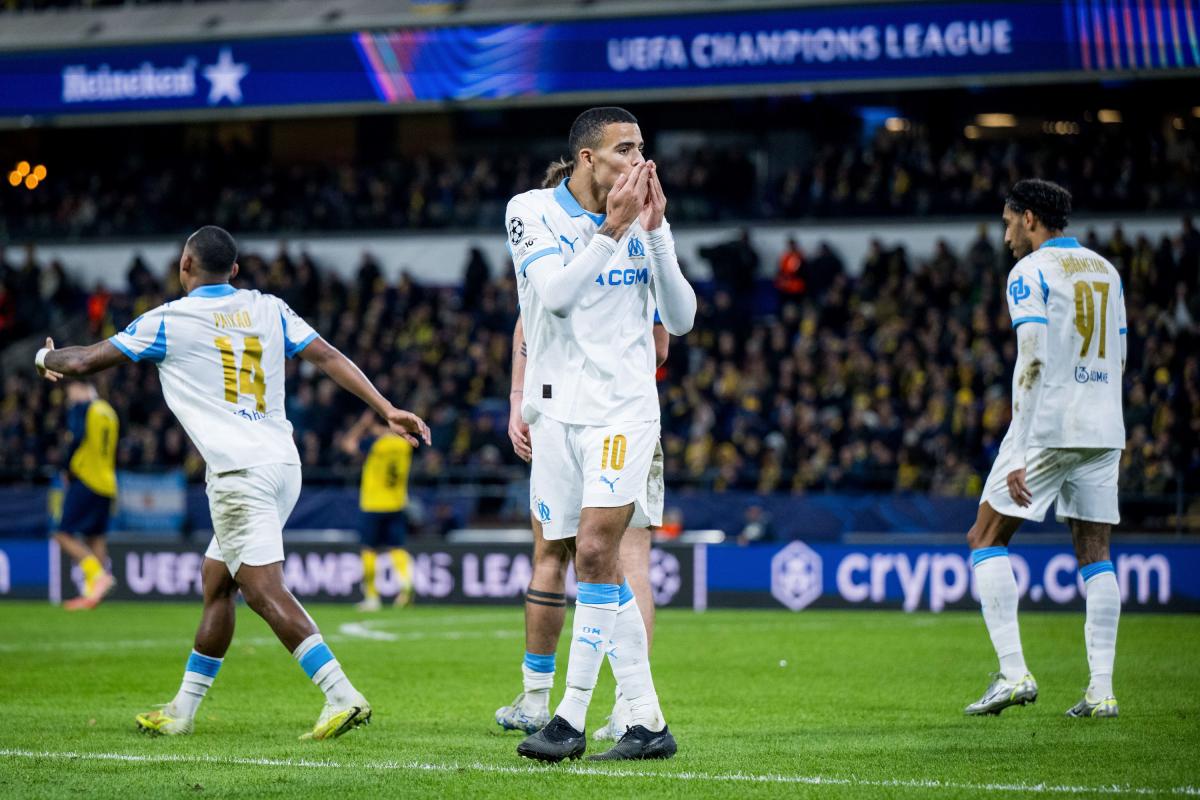 Mason Greenwood a inscrit un doublé face à l'Union Saint-Gilloise.