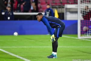 Steve Mandanda avec les Bleus