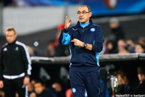 Maurizio Sarri, ici sur le banc du Napoli.