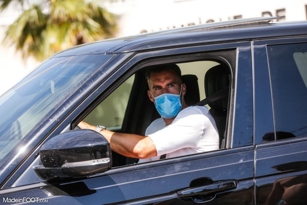 Strootman au volant de sa voiture